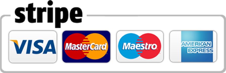 Stripe płatność kartą VISA, MasterCard, Maestro, American Express